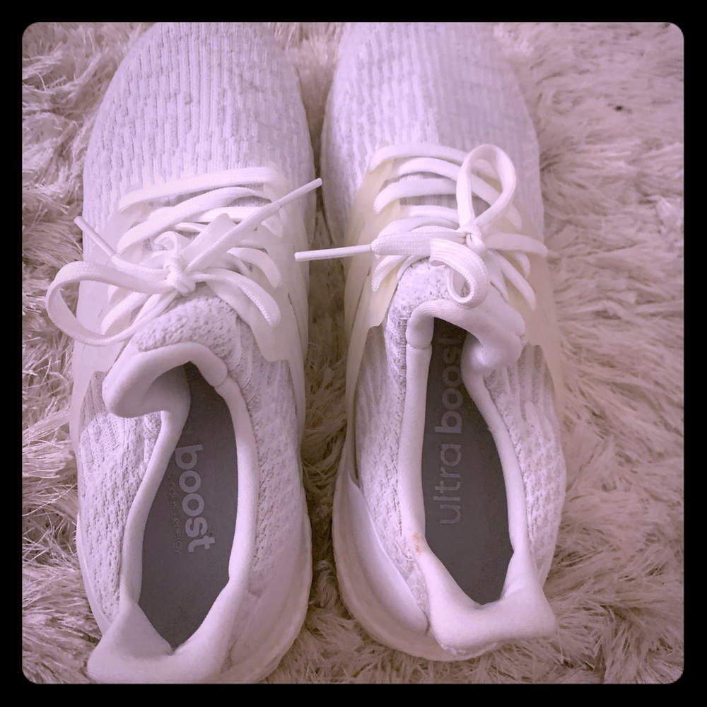 Adidas ultra boost white sneakers